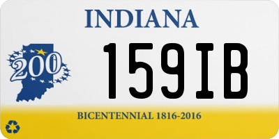 IN license plate 159IB