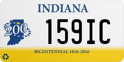 IN license plate 159IC
