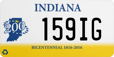 IN license plate 159IG