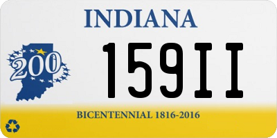 IN license plate 159II
