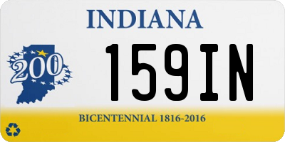 IN license plate 159IN