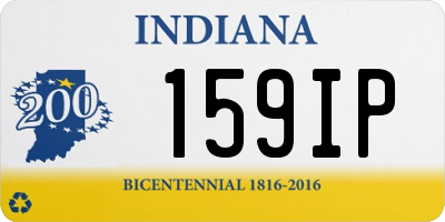 IN license plate 159IP