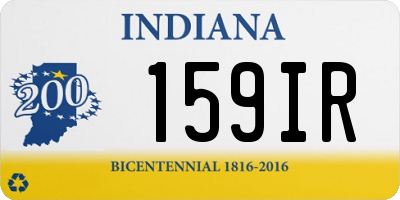 IN license plate 159IR