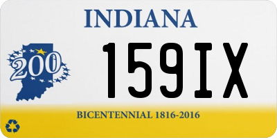 IN license plate 159IX