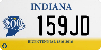 IN license plate 159JD