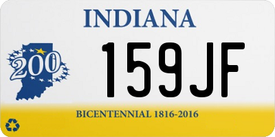 IN license plate 159JF