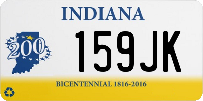 IN license plate 159JK
