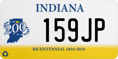 IN license plate 159JP