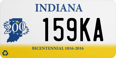 IN license plate 159KA