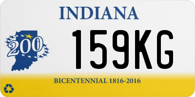 IN license plate 159KG