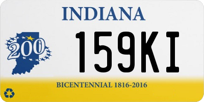 IN license plate 159KI