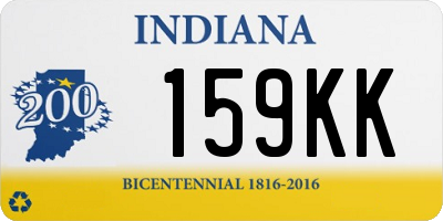 IN license plate 159KK