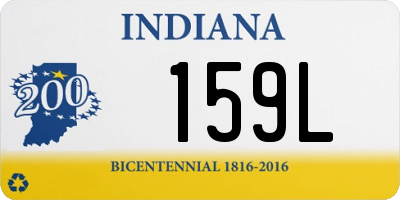 IN license plate 159L