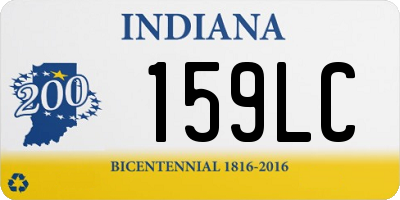 IN license plate 159LC