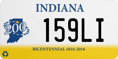 IN license plate 159LI