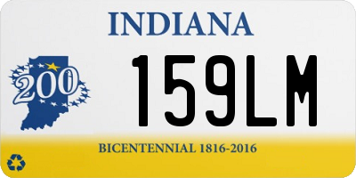 IN license plate 159LM