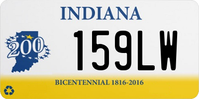 IN license plate 159LW