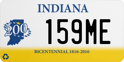 IN license plate 159ME