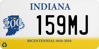 IN license plate 159MJ