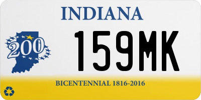 IN license plate 159MK