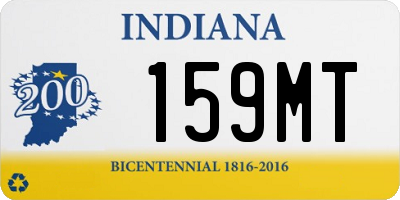 IN license plate 159MT