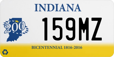 IN license plate 159MZ