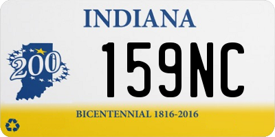 IN license plate 159NC