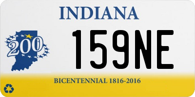 IN license plate 159NE