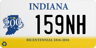 IN license plate 159NH