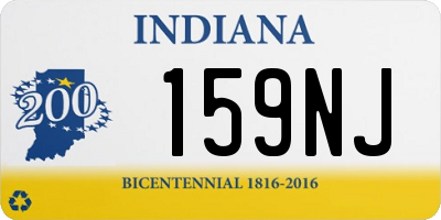 IN license plate 159NJ