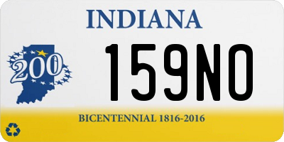 IN license plate 159NO