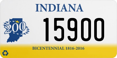 IN license plate 159OO