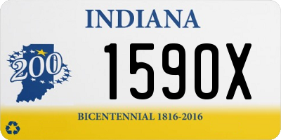 IN license plate 159OX