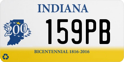 IN license plate 159PB