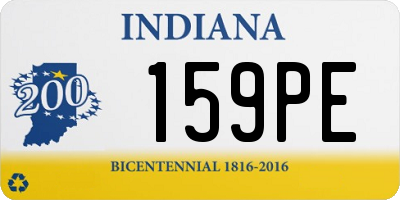 IN license plate 159PE