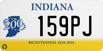 IN license plate 159PJ