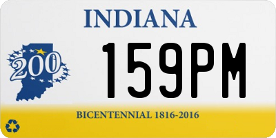 IN license plate 159PM