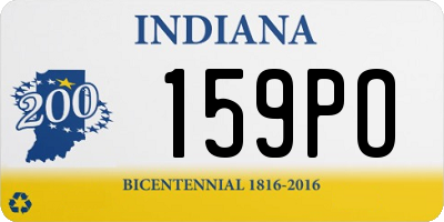 IN license plate 159PO