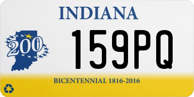 IN license plate 159PQ