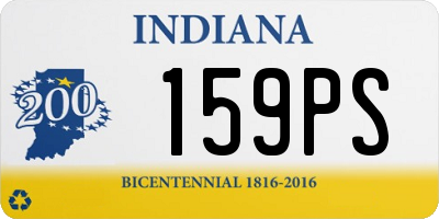 IN license plate 159PS