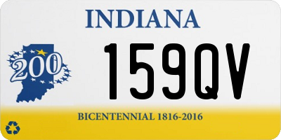 IN license plate 159QV