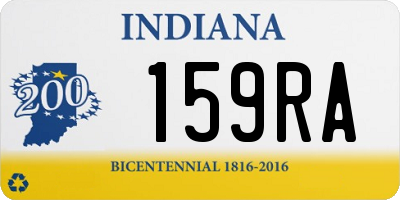 IN license plate 159RA