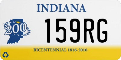 IN license plate 159RG