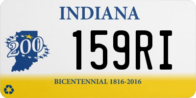 IN license plate 159RI
