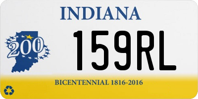 IN license plate 159RL