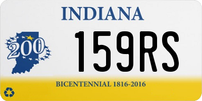 IN license plate 159RS