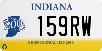 IN license plate 159RW