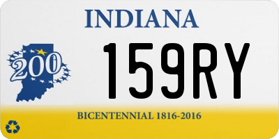 IN license plate 159RY