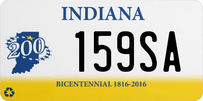 IN license plate 159SA