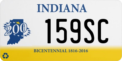 IN license plate 159SC